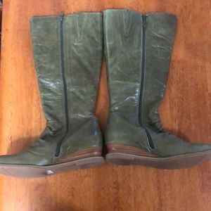 Miz Mooz Shoes - Miz Moon green riding boots Miz Mooz Shoes - Miz Moon green riding boots